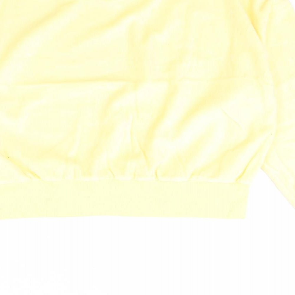 Love to lounge Womens Yellow  Velour Pullover Jumper Size M