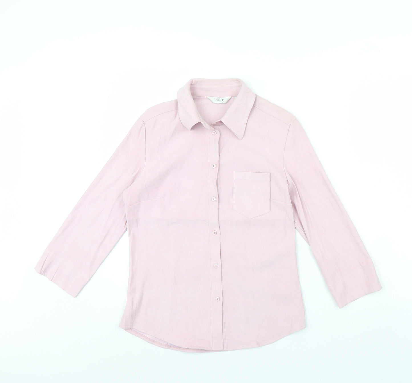 NEXT Womens Pink   Basic Button-Up Size 8