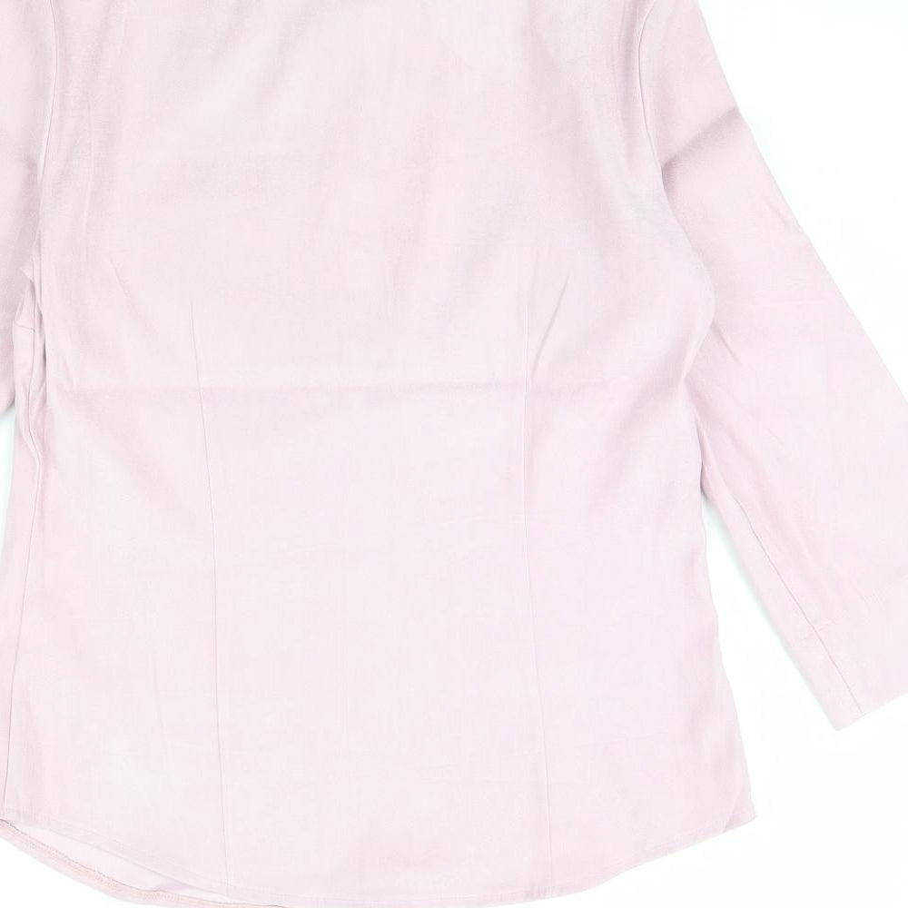 NEXT Womens Pink   Basic Button-Up Size 8