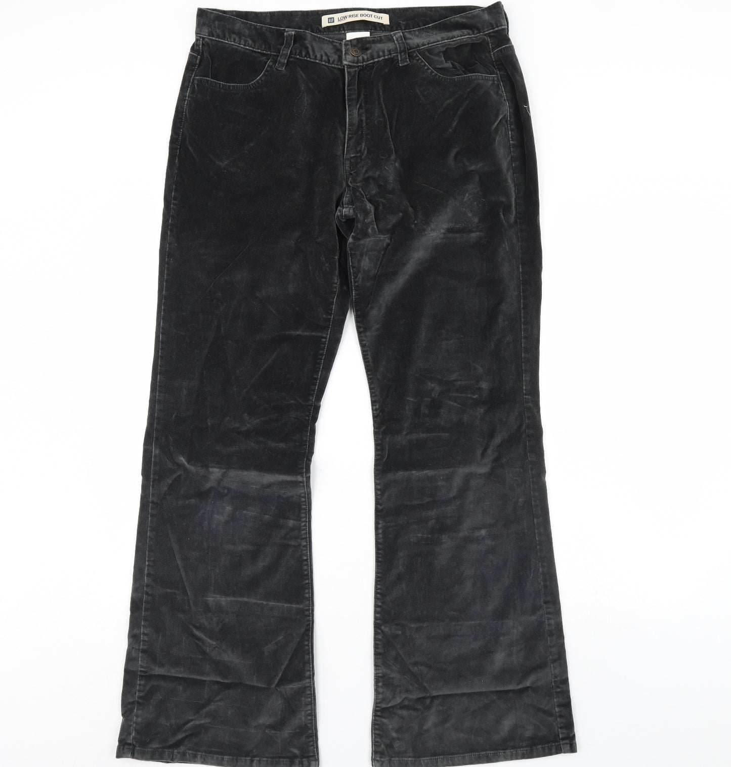 Gap Womens Grey  Velour Trousers  Size 12 L32 in