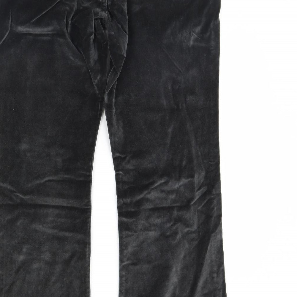 Gap Womens Grey  Velour Trousers  Size 12 L32 in