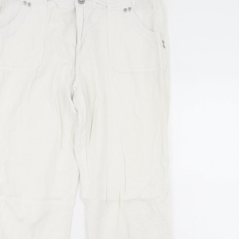 Atmosphere Womens White   Trousers  Size 16 L30 in