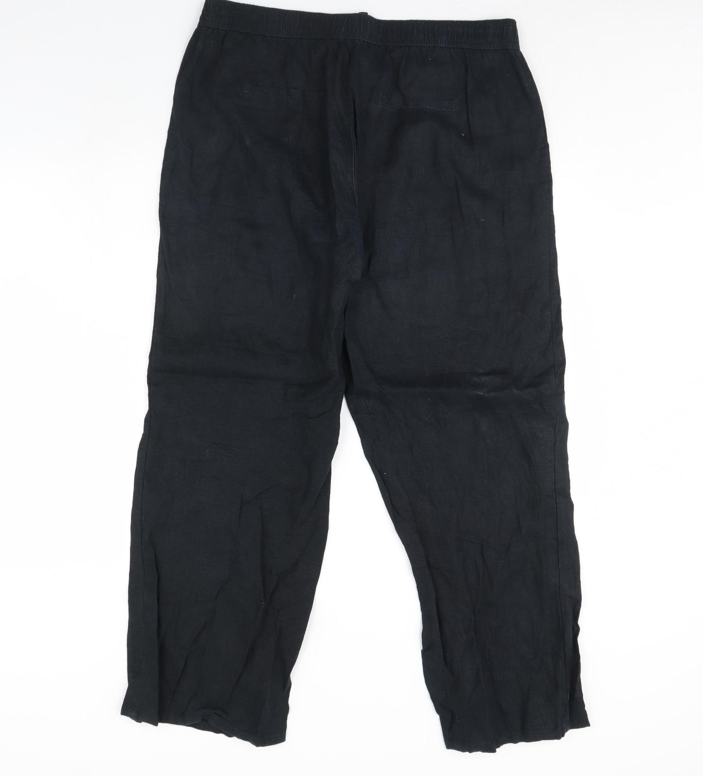 m&s Womens Black   Trousers  Size 16 L30 in