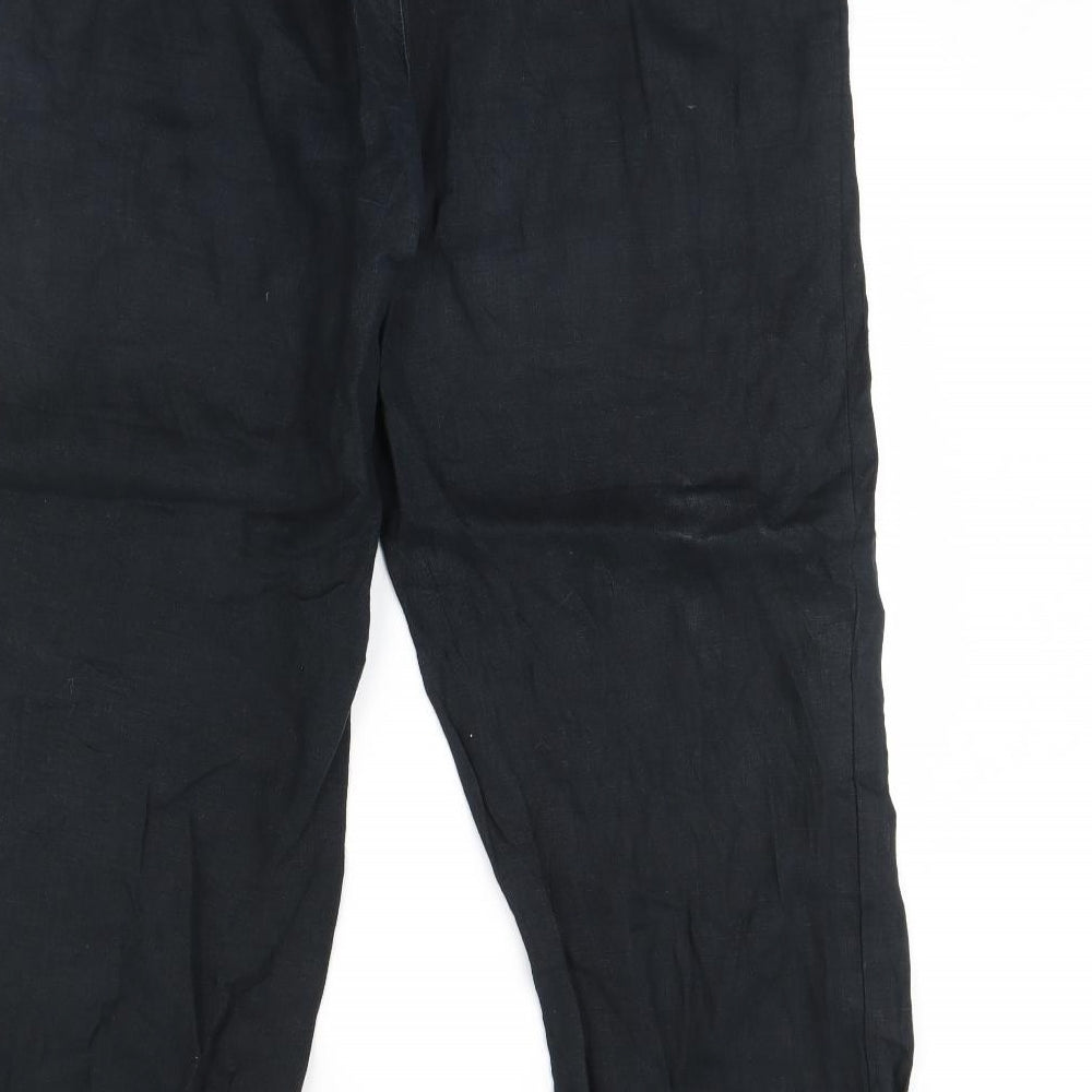 m&s Womens Black   Trousers  Size 16 L30 in