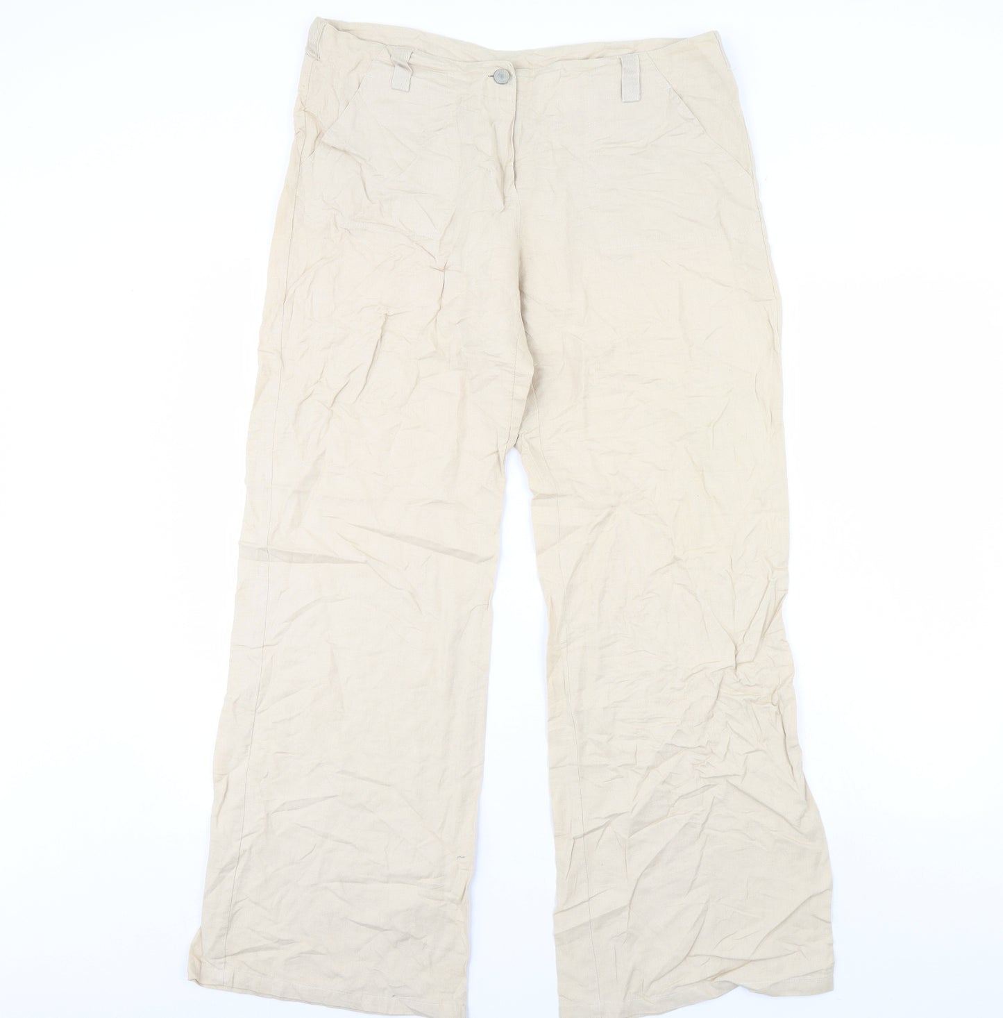 Multiblu Womens Beige   Trousers  Size 12 L30 in