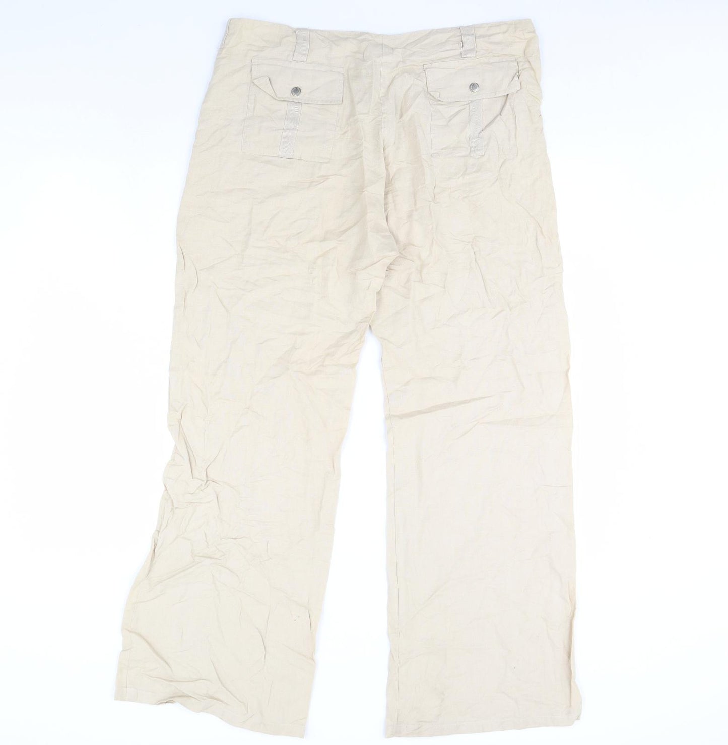 Multiblu Womens Beige   Trousers  Size 12 L30 in