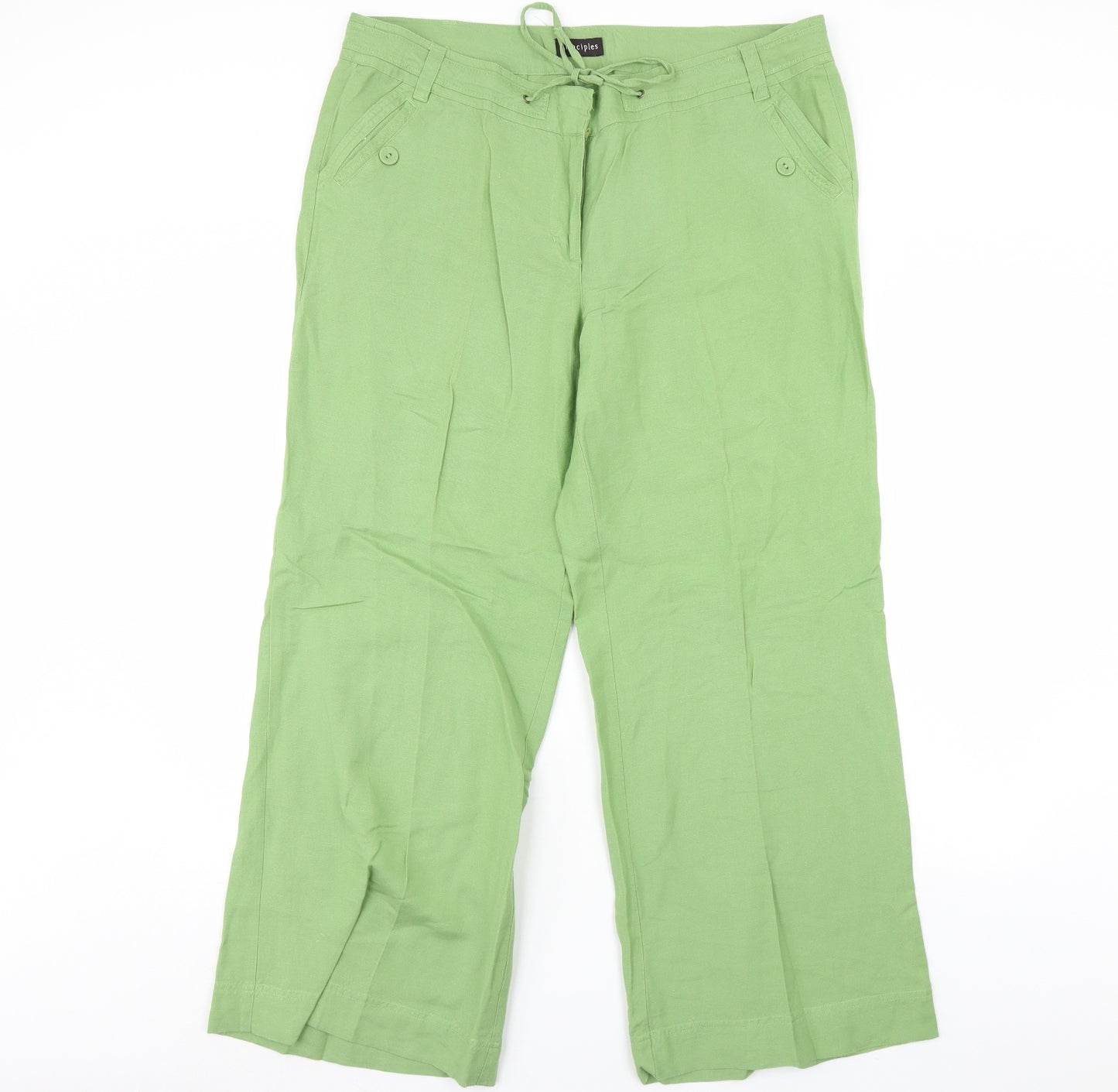 Principles Womens Green   Trousers  Size 18 L31 in