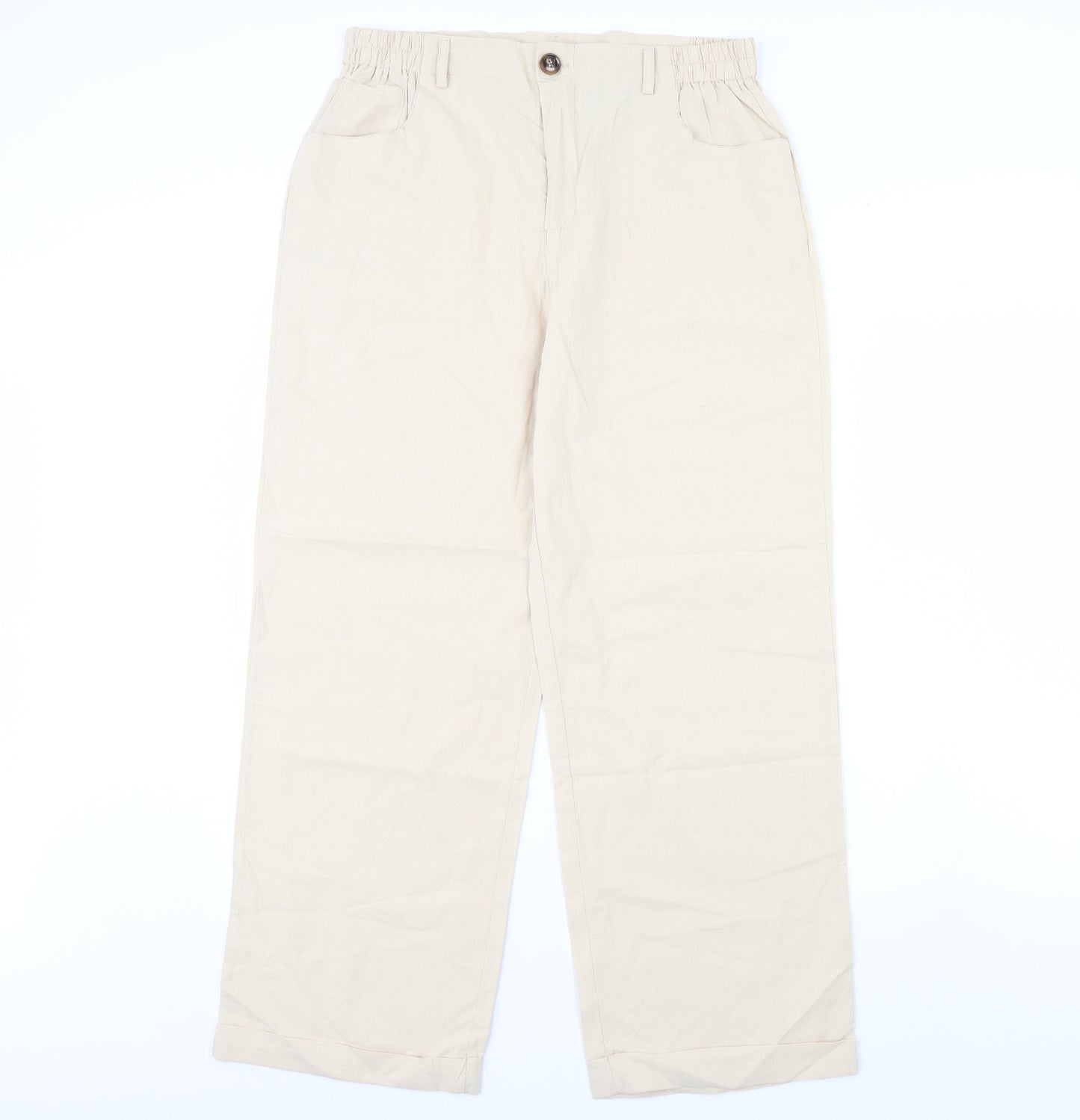 MissLook Womens Beige   Trousers  Size L L29 in