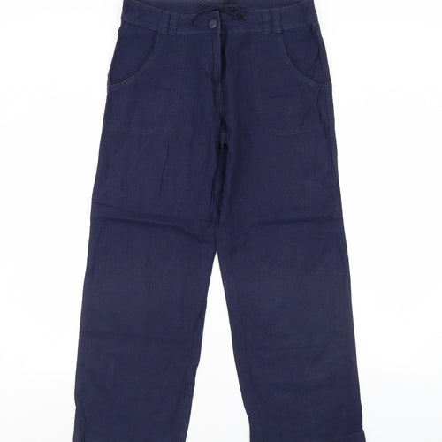 M&Co Womens Blue   Trousers  Size 14 L29 in
