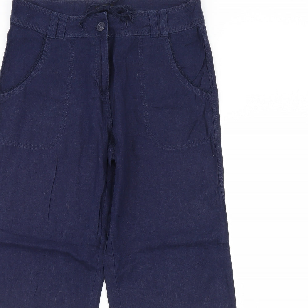 M&Co Womens Blue   Trousers  Size 14 L29 in