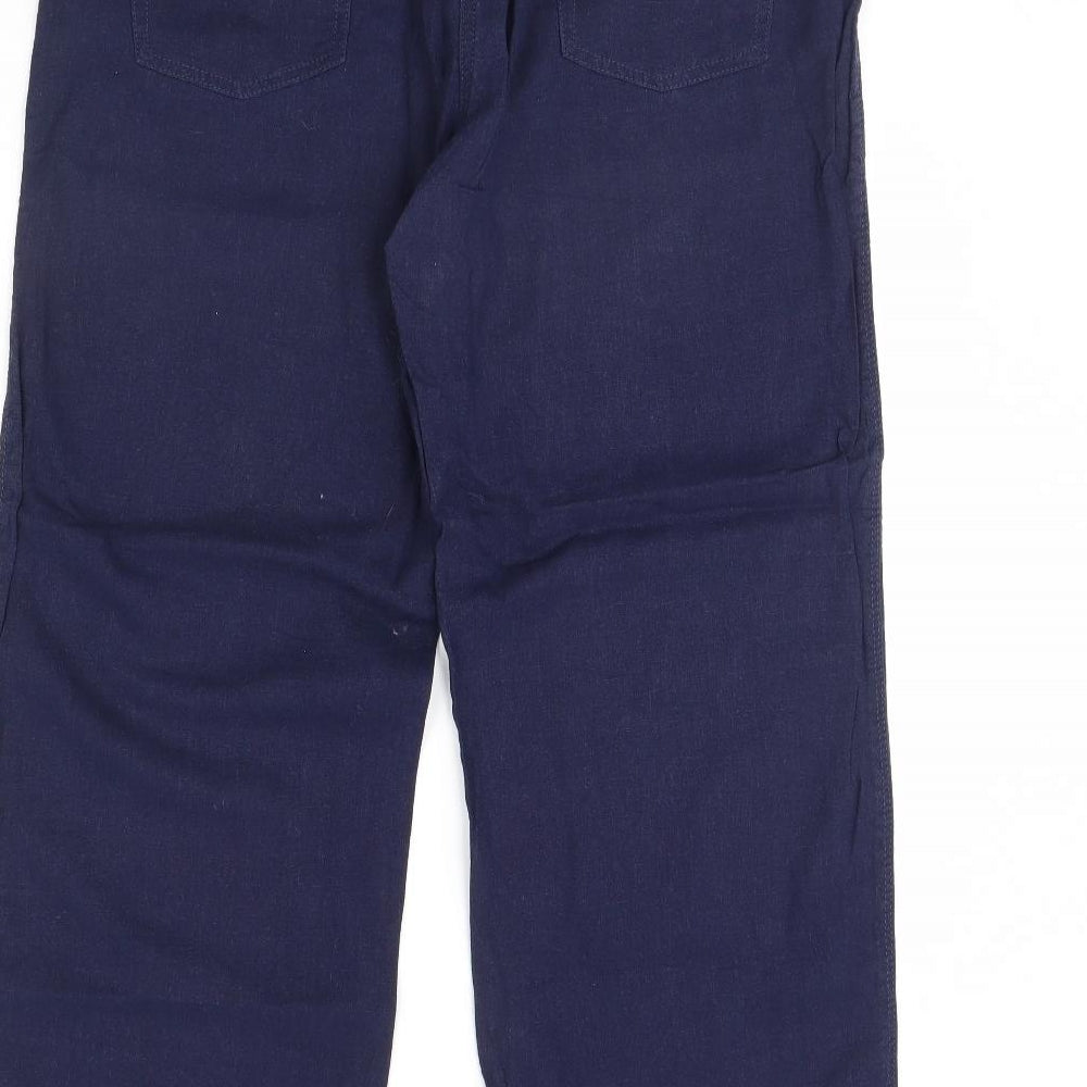 M&Co Womens Blue   Trousers  Size 14 L29 in