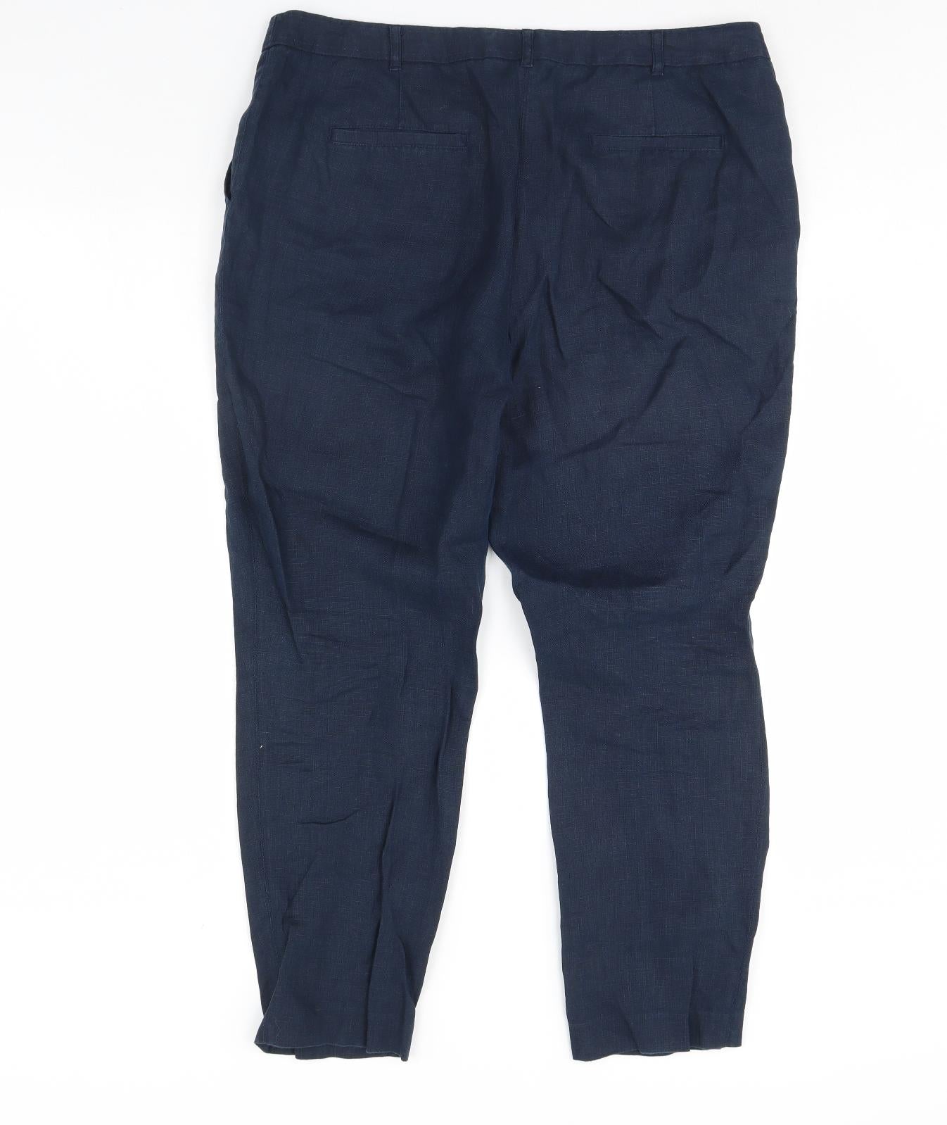 NEXT Womens Blue   Trousers  Size 14 L29 in