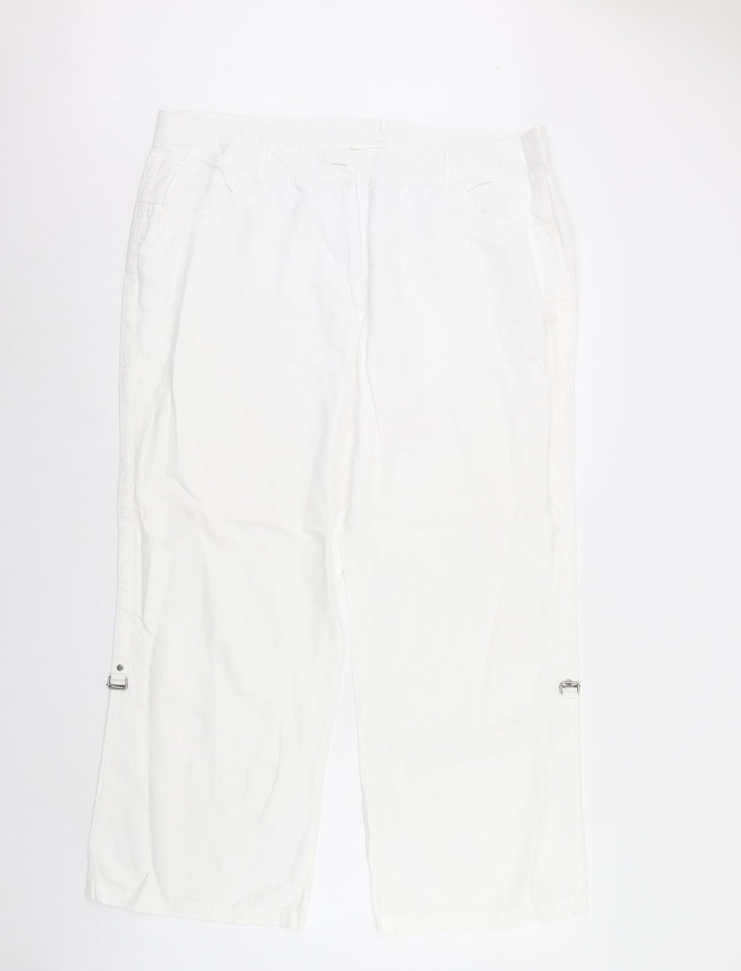 Cotton Traders Womens White   Trousers  Size 20 L32 in