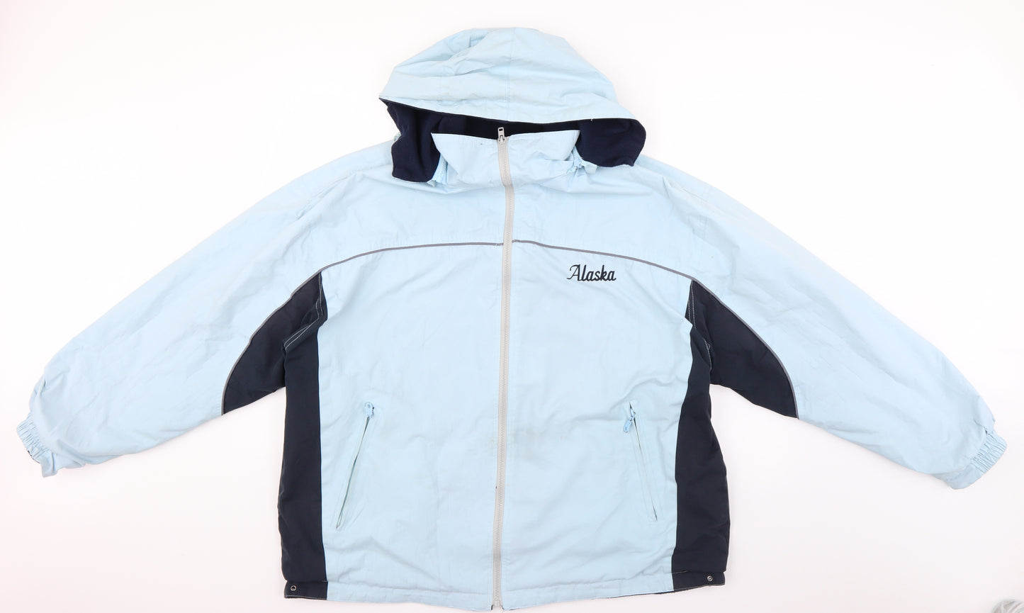 santco Mens Blue   Rain Coat Coat Size L