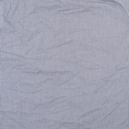 George Mens Blue Check   Dress Shirt Size 18.5