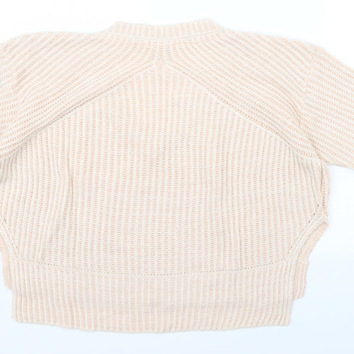 Topshop Womens Pink  Knit Pullover Jumper Size XS