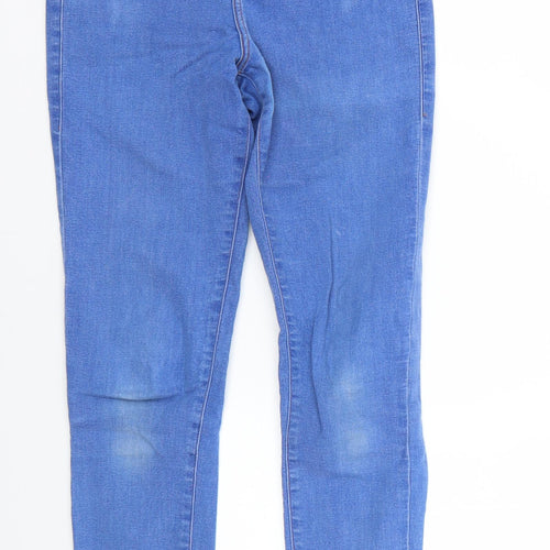 Topshop Womens Blue   Jegging Trousers Size 26 L26 in