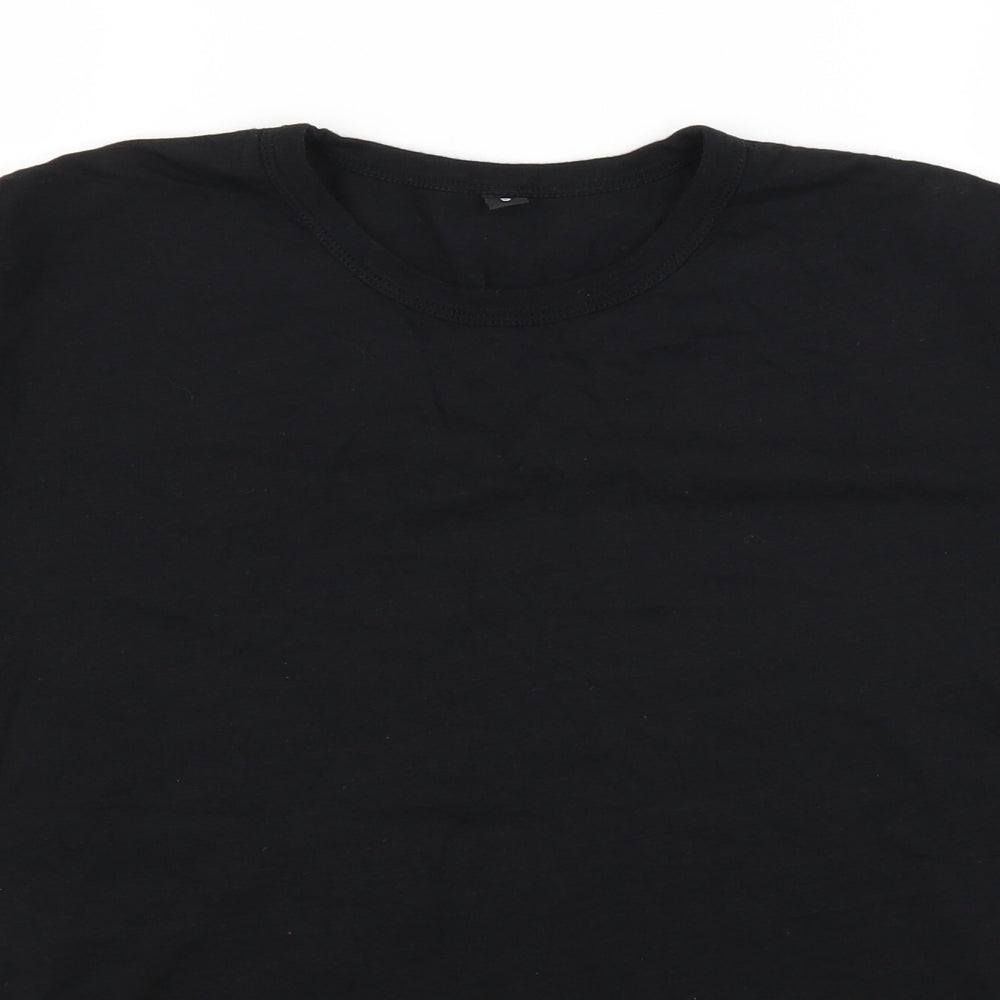 continental clothing Mens Black    T-Shirt Size S