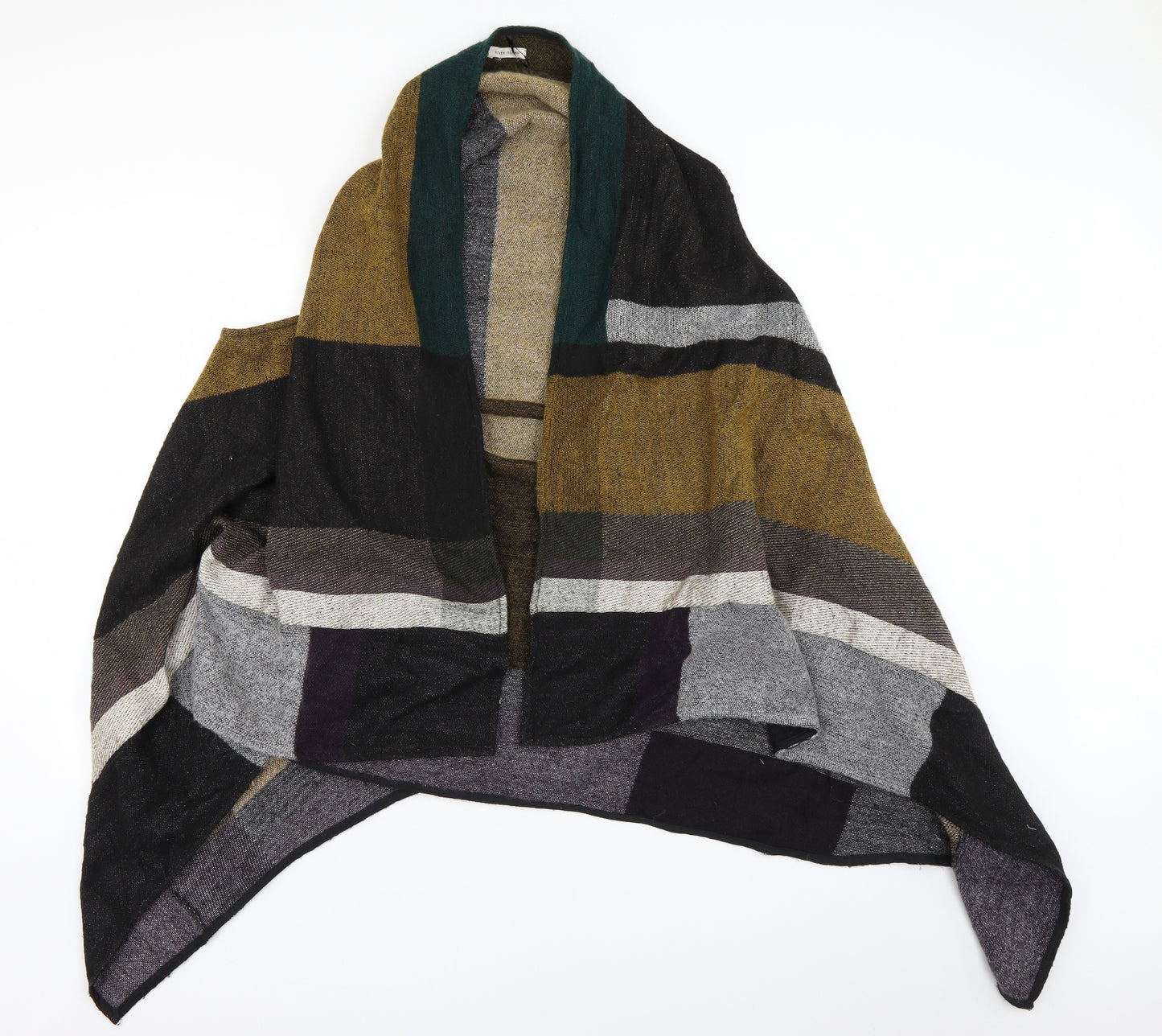 River Island Womens Multicoloured Check  Jacket Poncho One Size