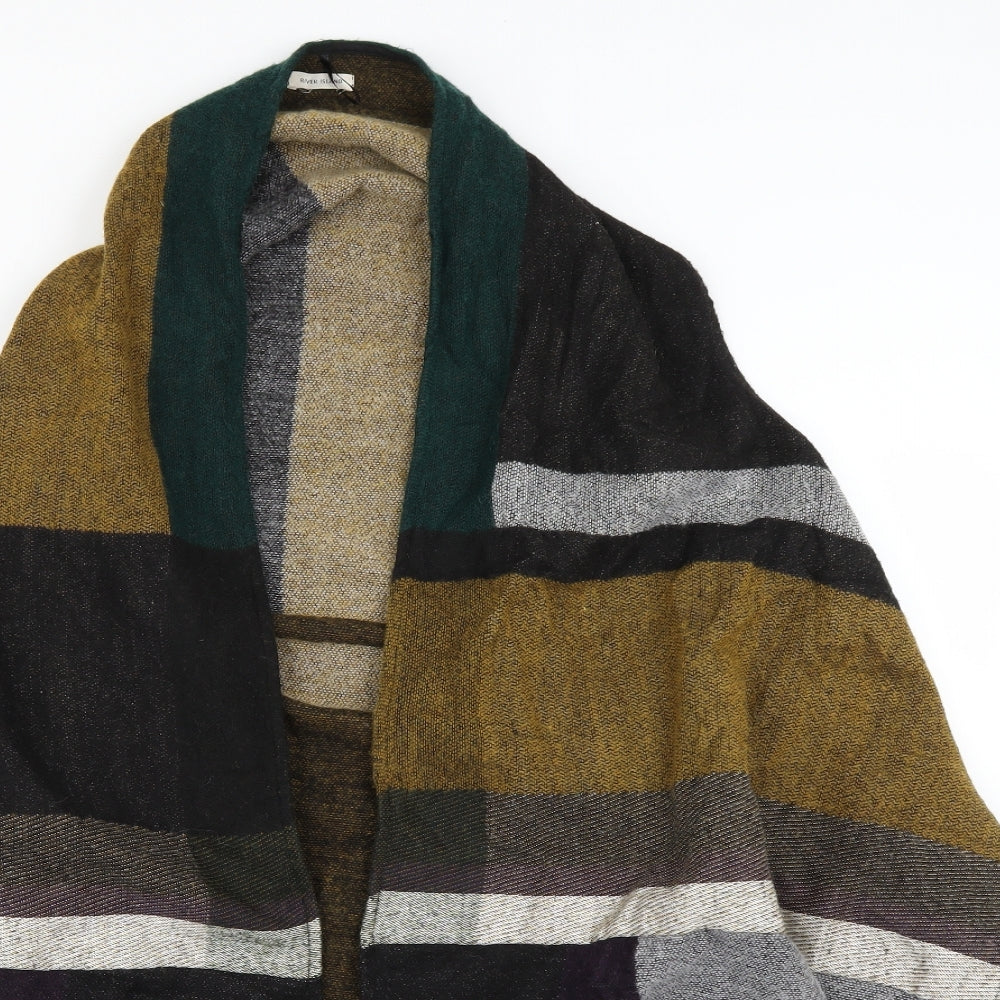 River Island Womens Multicoloured Check  Jacket Poncho One Size