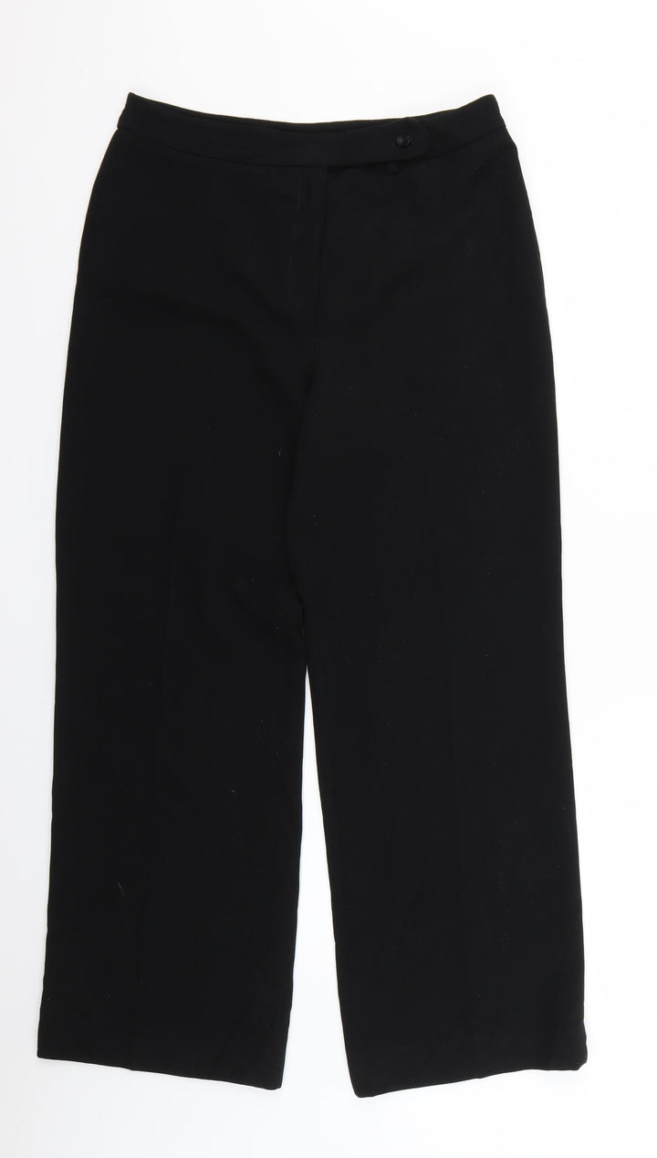 Principles Womens Black Chino Trousers Size 12 L26 in
