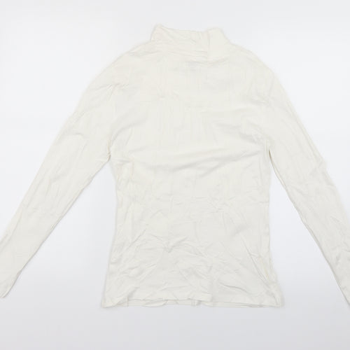 the fitted Womens White   Basic Blouse Size 8
