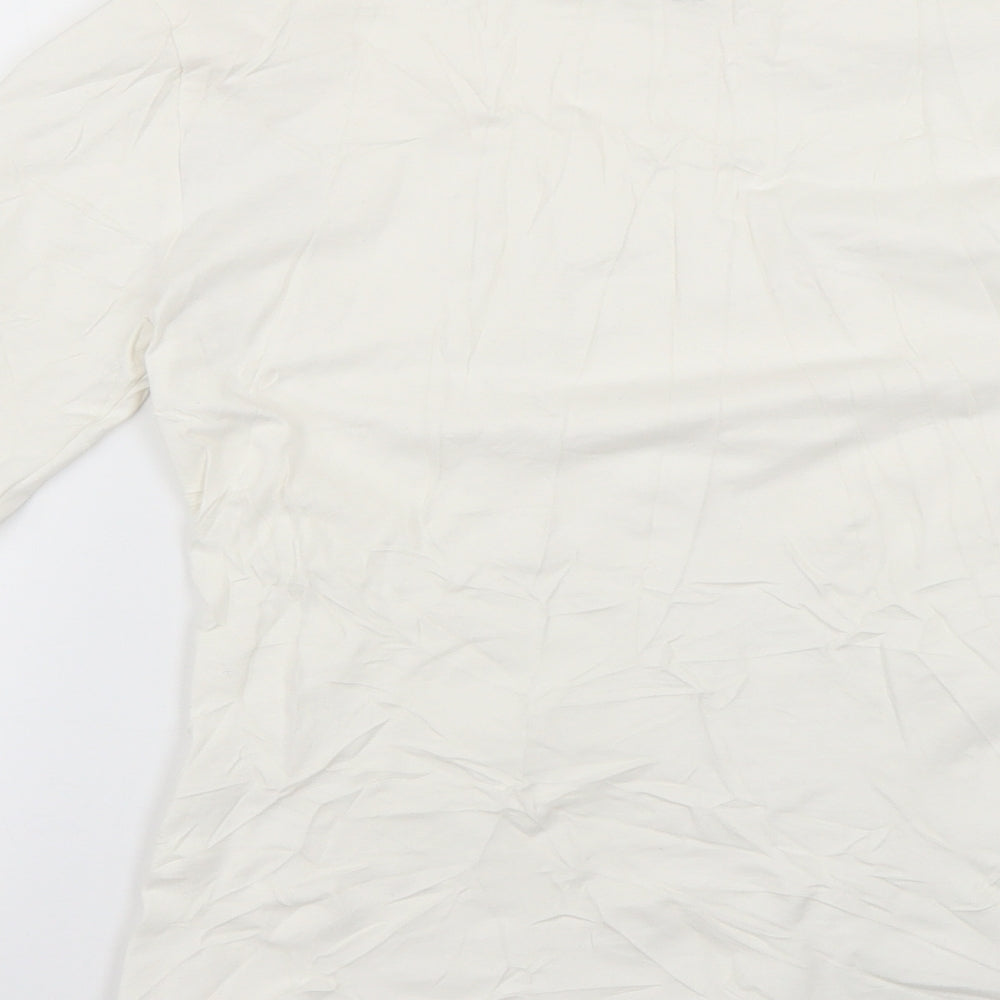 the fitted Womens White   Basic Blouse Size 8