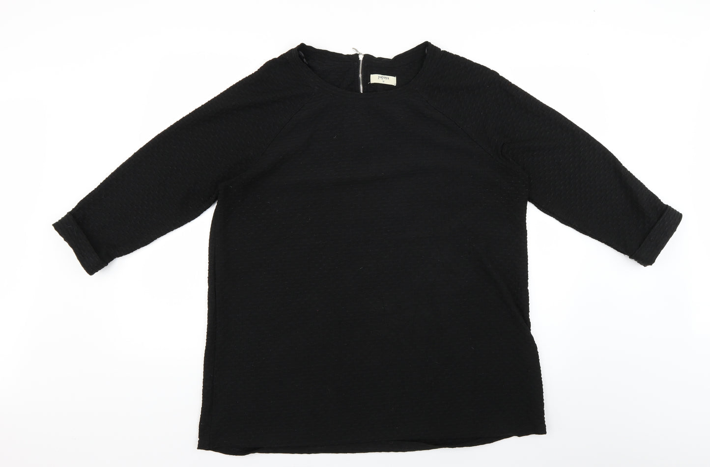 Papaya Womens Black   Basic Blouse Size 18