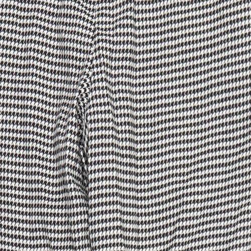 George Womens Black Check  Cropped Trousers Size 16 L24 in