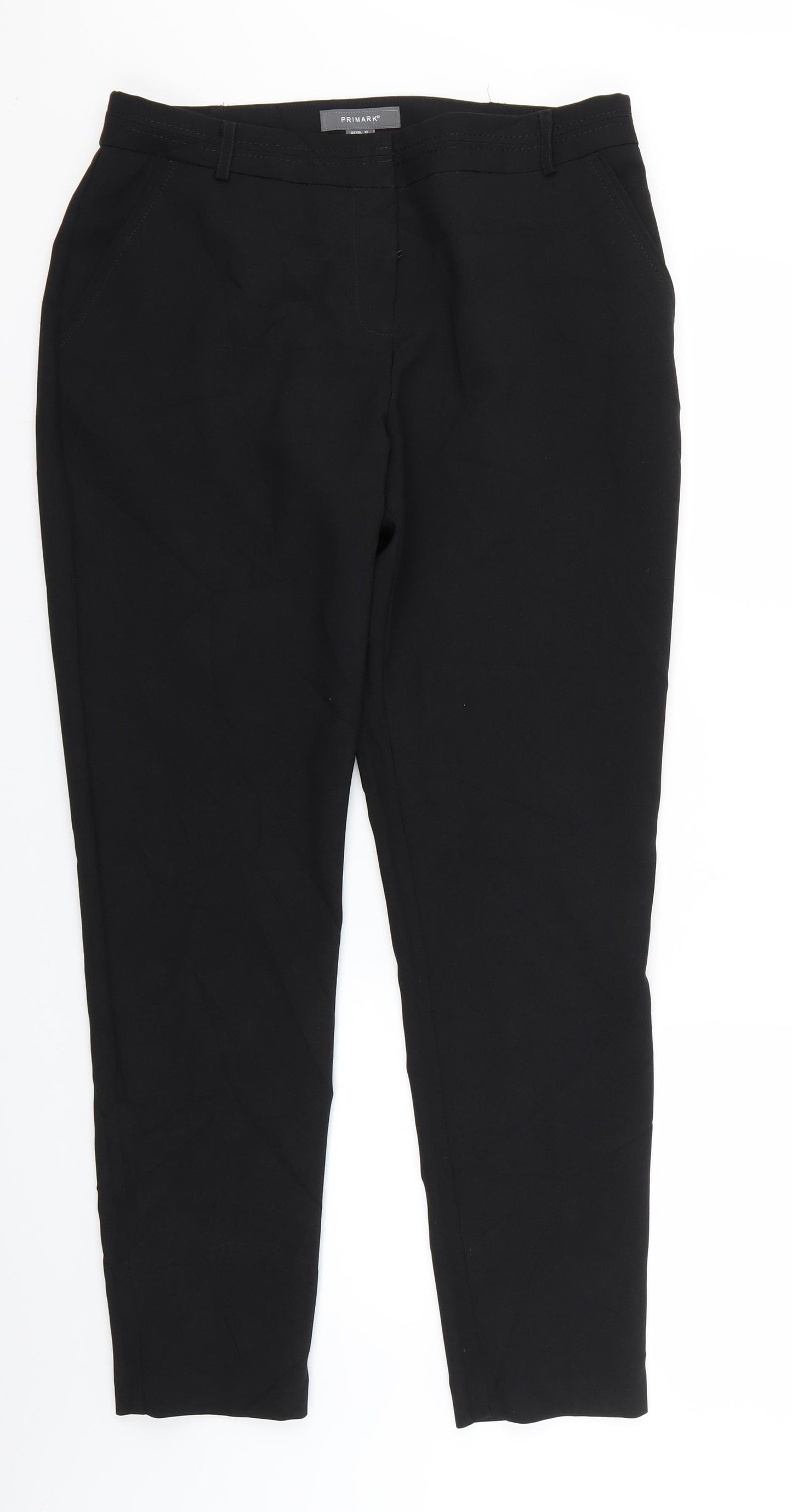 Primark Womens Black   Trousers  Size 12 L27 in