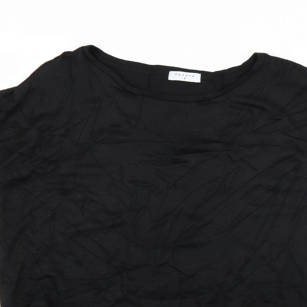 Papaya Womens Black   Jumper Dress  Size 8