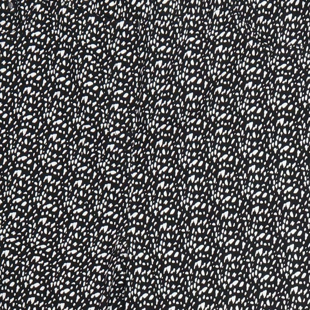 George Womens Black Polka Dot  Cut-Off Shorts Size 16