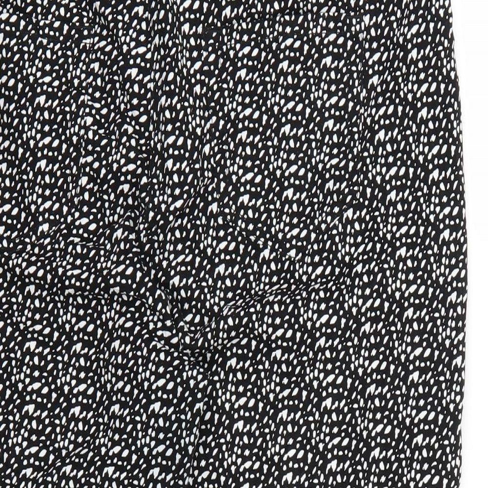 George Womens Black Polka Dot  Cut-Off Shorts Size 16
