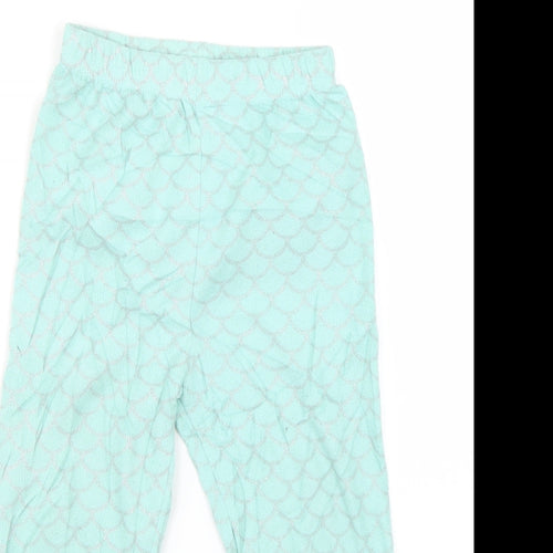 Primark Girls Blue Geometric  Cami Pyjama Pants   - mermaid