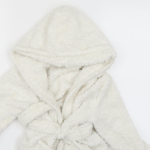 minikidz Girls White Solid  Top Robe Size 2-3 Years