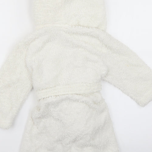 minikidz Girls White Solid  Top Robe Size 2-3 Years