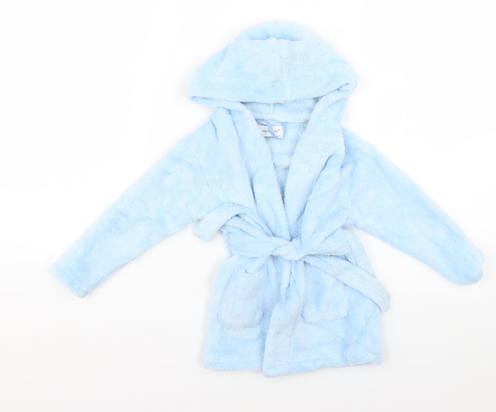 Earlydays Baby Blue Colourblock  Babydoll Gown Size 12-18 Months