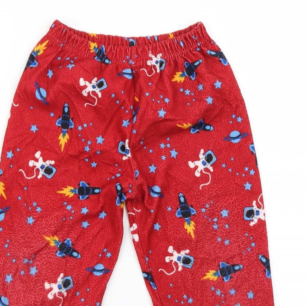 Primark Boys Red Geometric   Pyjama Pants Size 5-6 Years