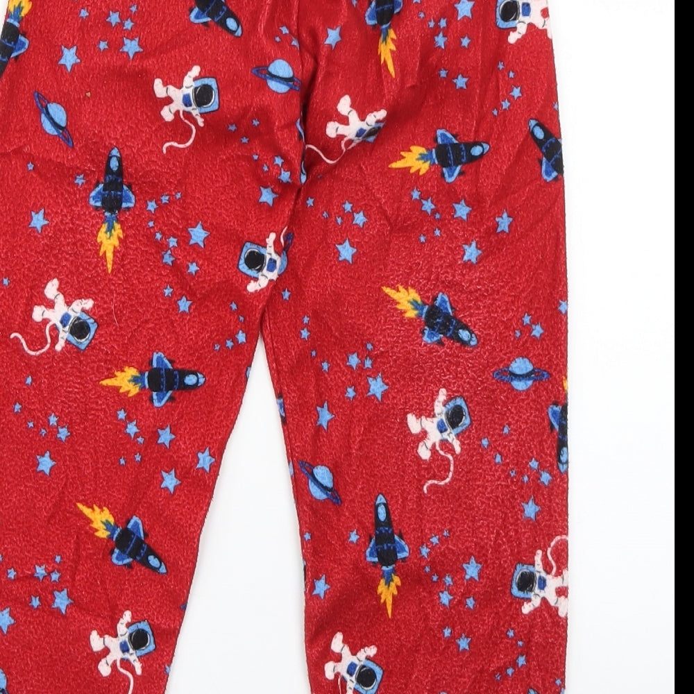 Primark Boys Red Geometric   Pyjama Pants Size 5-6 Years