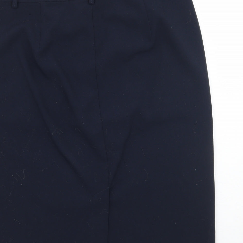 Marks and Spencer Womens Blue   Straight & Pencil Skirt Size 12