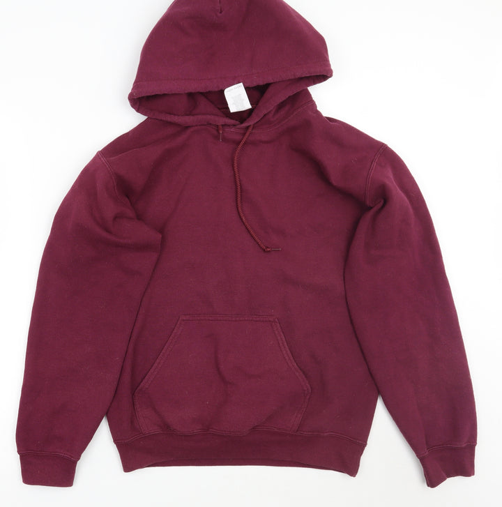 Gildan Womens Purple Pullover Hoodie Size S
