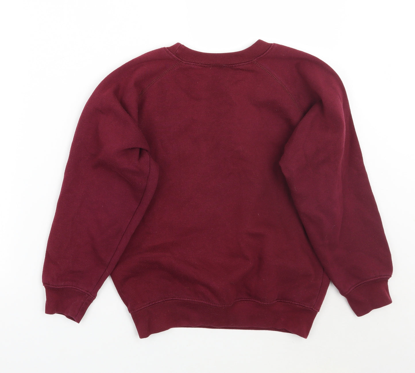 True Form Boys Red  Canvas Pullover Jumper Size 9-10 Years