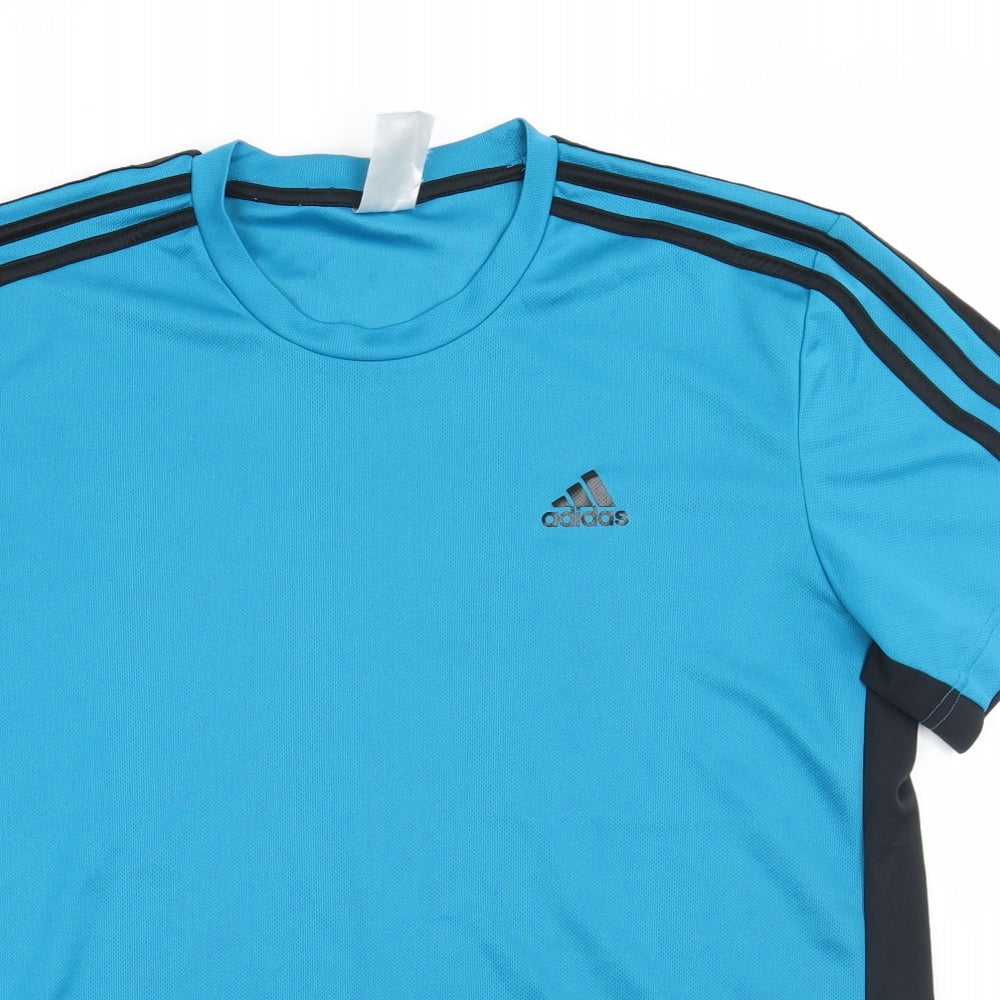 adidas Mens Blue    T-Shirt Size L
