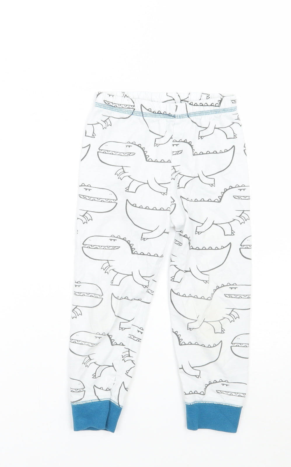 TU Boys White Geometric  Sweatpants Trousers Size 3-4 Years