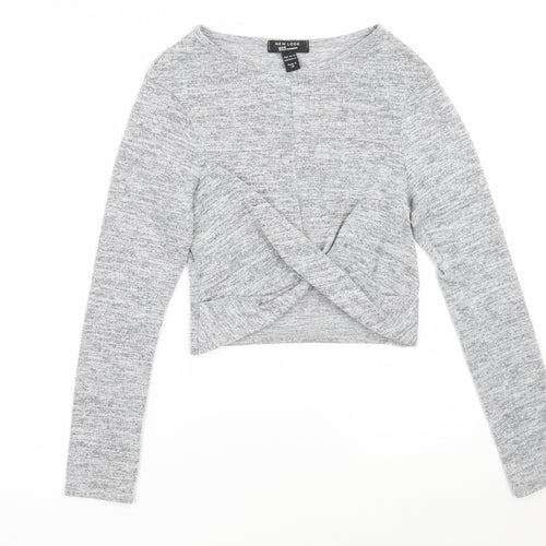 Newlook Girls Grey   Pullover Jumper Size 12 Years