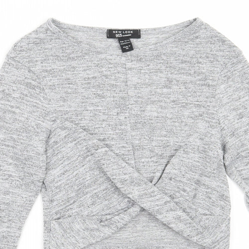 Newlook Girls Grey   Pullover Jumper Size 12 Years