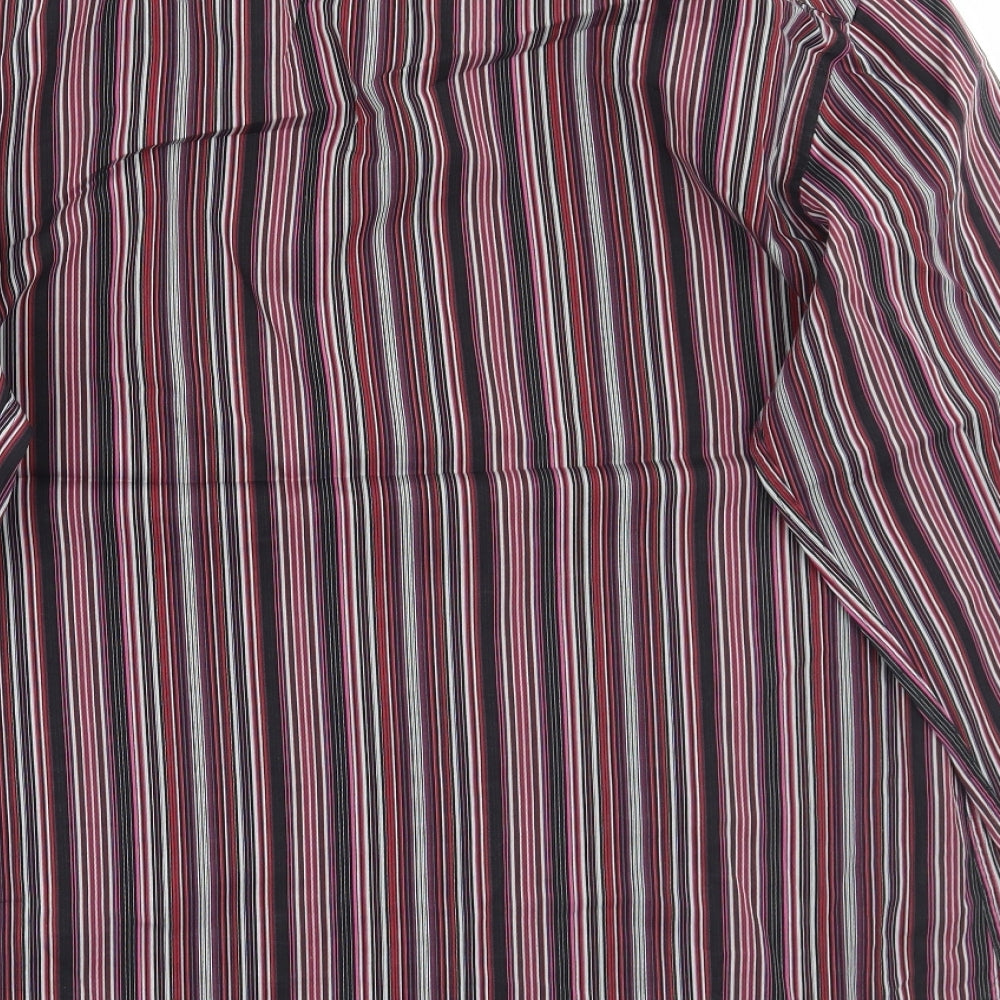 NEXT Mens Black Striped   Button-Up Size M