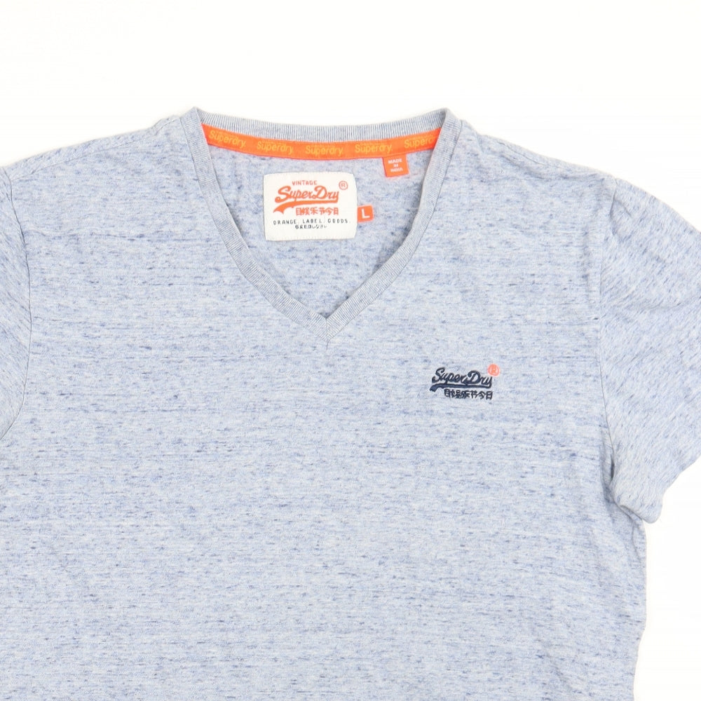Superdry Mens Blue    T-Shirt Size L