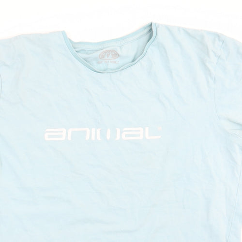 Animal Mens Blue    T-Shirt Size L