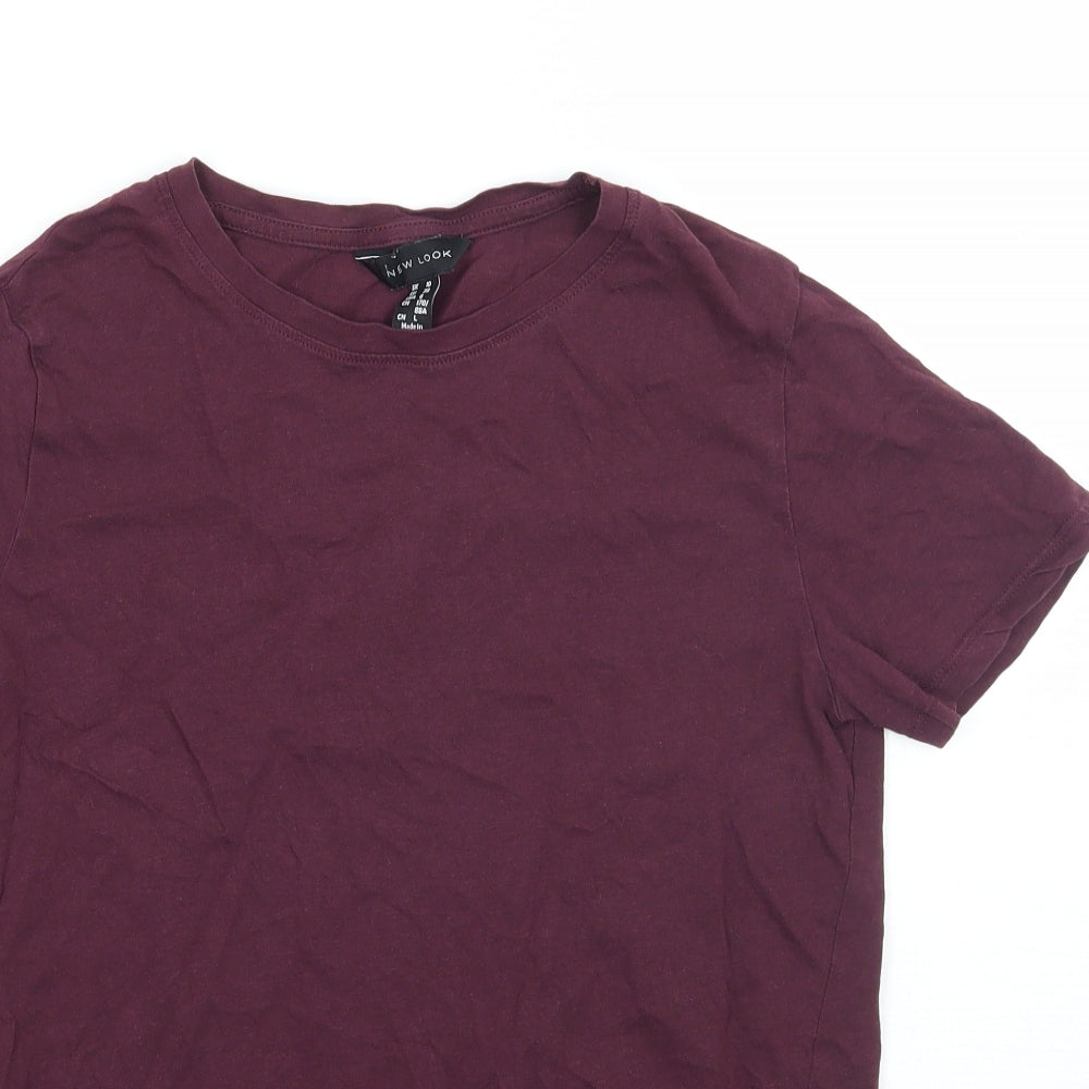 Newlook Womens Purple   Basic T-Shirt Size 10